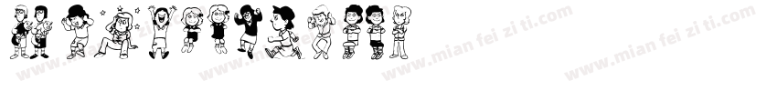 Young Girls字体转换